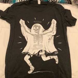 Dark Grey Ghost Graphic Tee Size XS